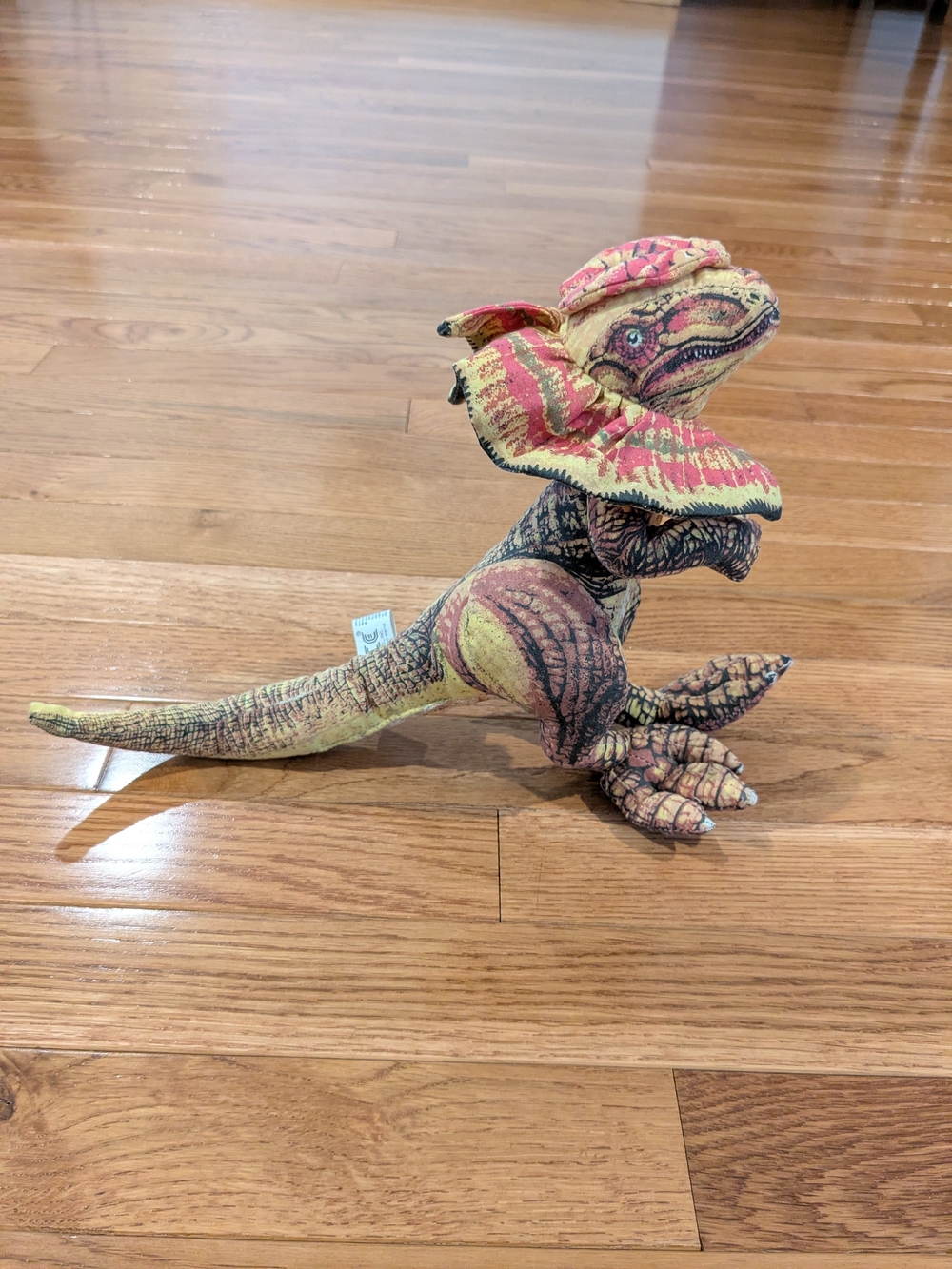 Vintage Ace Novelty 1992 Jurassic Park Dilophosaurus Plush Dinosaur JP